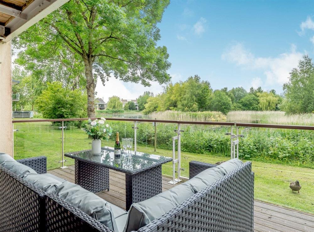 Terrace at Plovers Nest at Lower Mill in Lower Mill Estate near Cirencester, Gloucestershire