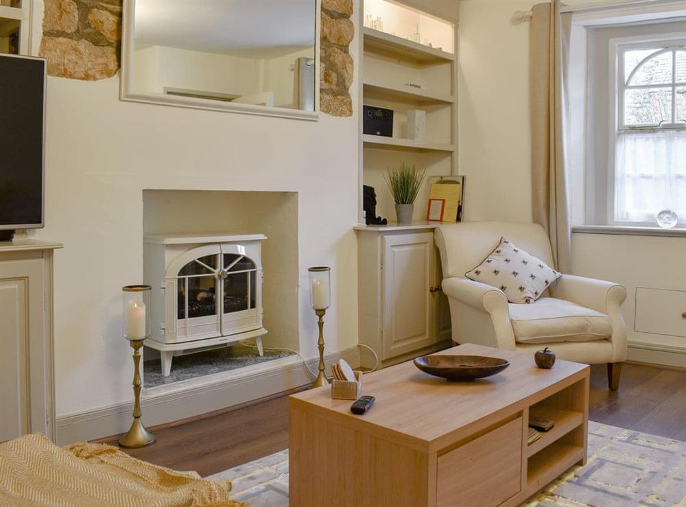 Living room at Plum Cottage in Castle Cary, Somerset
