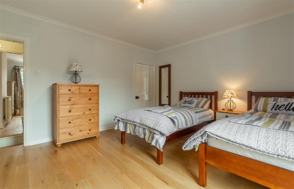 First floor: Bedroom two at Plum Cottage, Overstrand near Cromer
