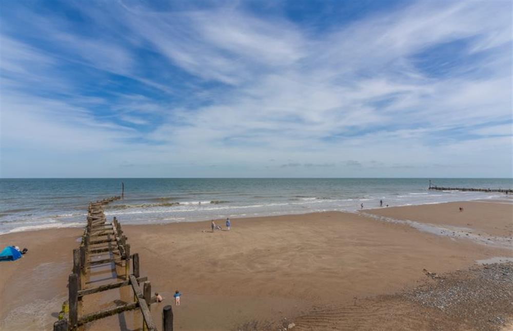 Gorgeous sandy beach at Overstrand at Plum Cottage, Overstrand near Cromer