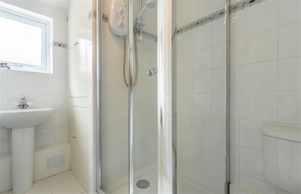 Ground floor: Shower room at Plum Cottage, Overstrand near Cromer