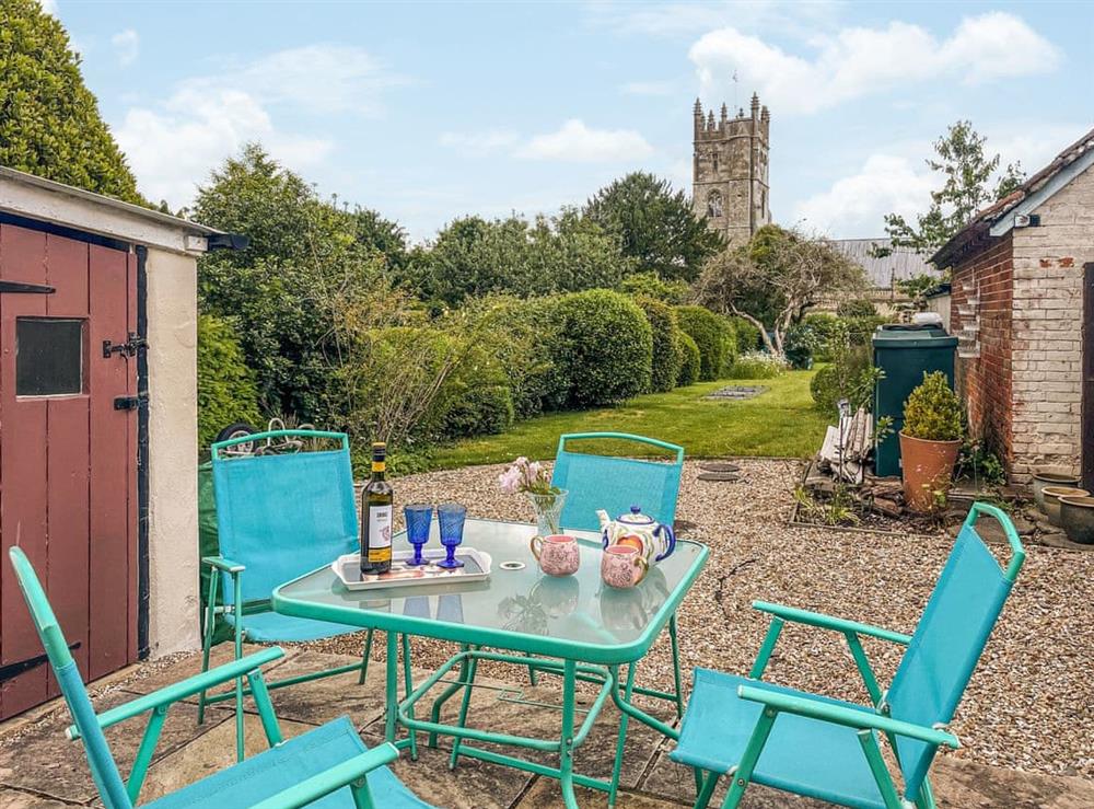 Sitting-out-area at Plum Tree Cottage in Cranborne Chase and West, Dorset