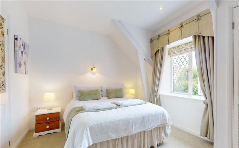 One of the 3 bedrooms at Plum Tree Cottage, Porlock