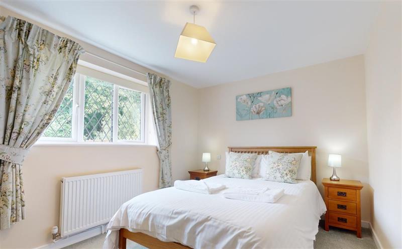 One of the bedrooms at Plum Tree Cottage, Porlock