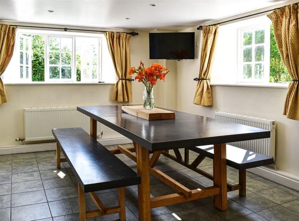 Dining Area at Plum Tree Cottage in Trent, near Sherborne, Dorset