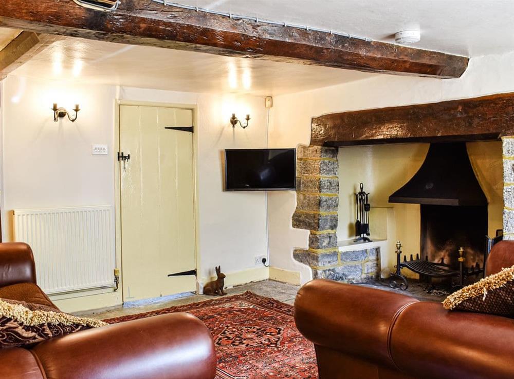 Living room at Plum Tree Cottage in Trent, near Sherborne, Dorset