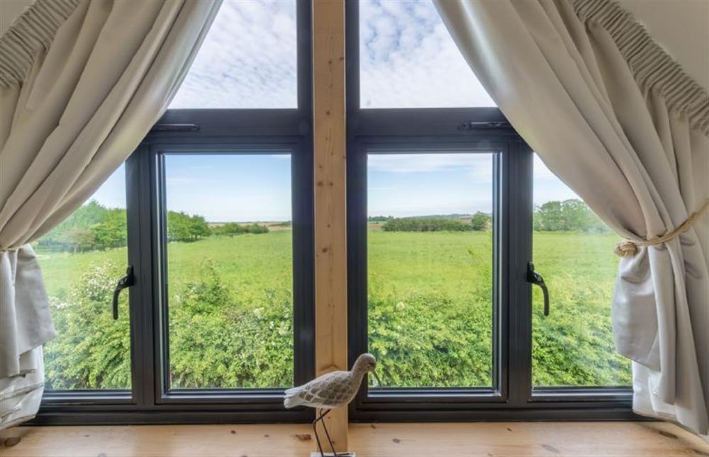 First floor: View from Master bedroom views at Plumtrees, Thornham near Hunstanton