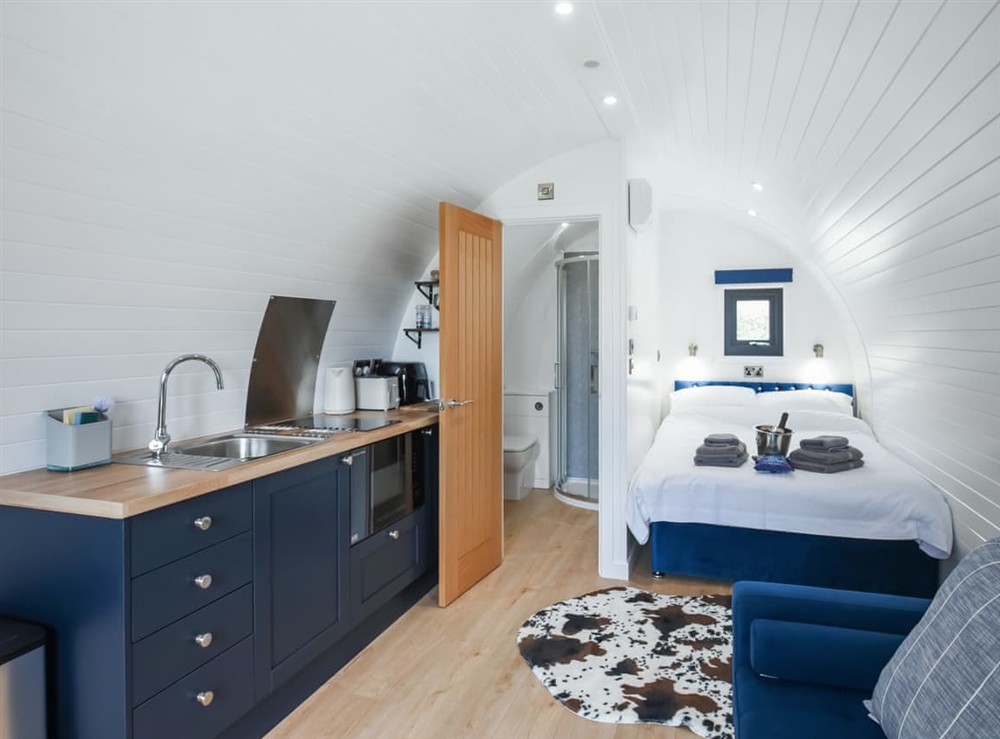 Interior at Pod 1 in Nesscliffe, Shropshire