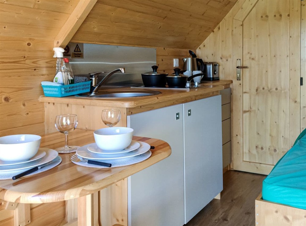 Typical interior at Pod 4 in Brodie, near Forres, Morayshire