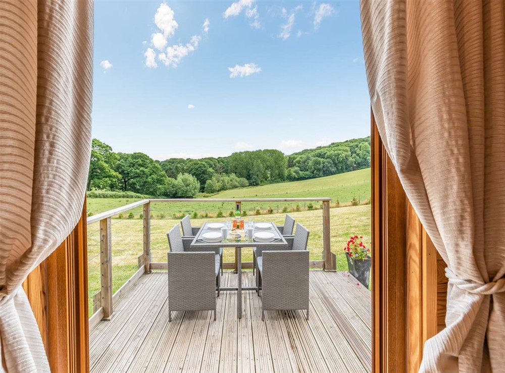 View at Pod Two in Ross-on-Wye, Herefordshire