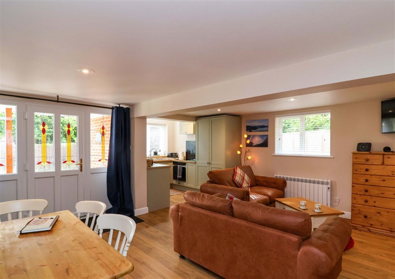 The living room at Poddington Cottage, Bishopstone near Salisbury