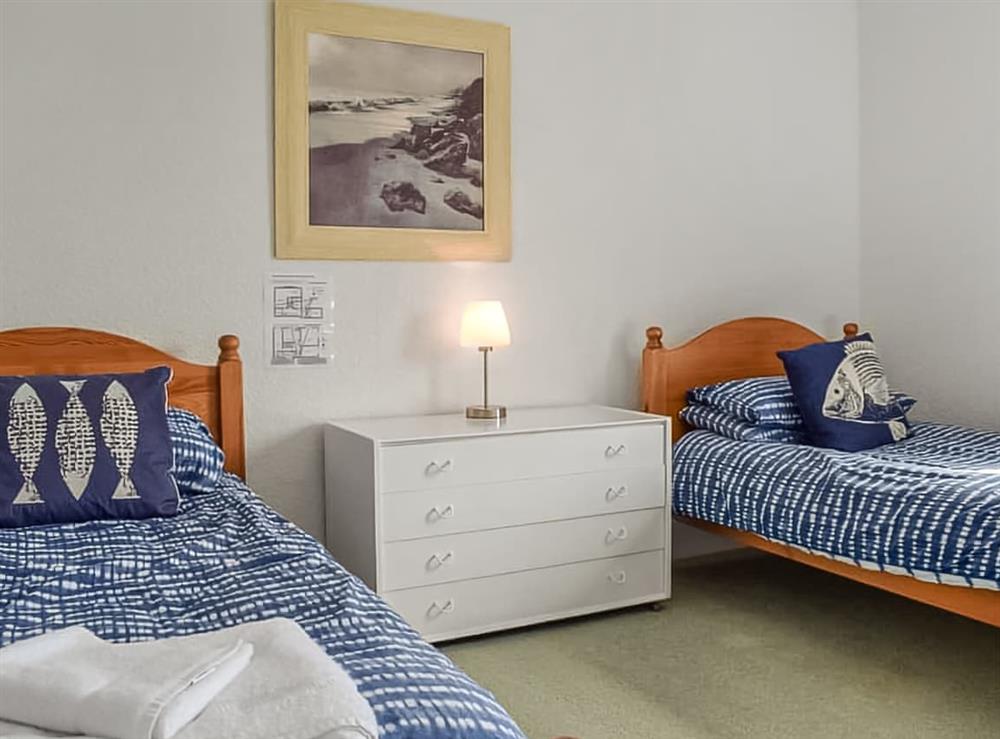 Twin bedroom at Poets Corner in Freshwater, Isle of Wight