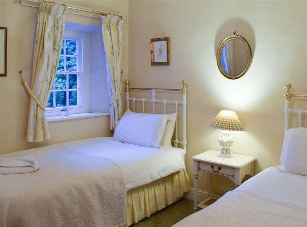 Welcoming twin bedded room at Poets View Cottage in Ambleside, Cumbria
