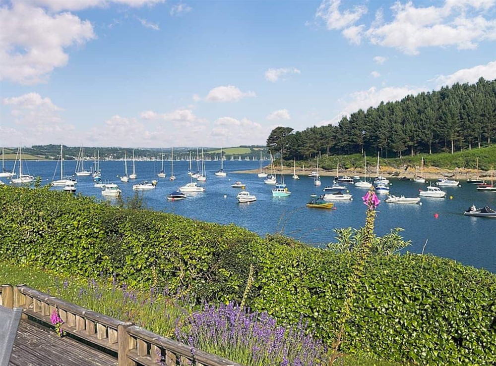 View at Point House in St Just in Roseland, Cornwall