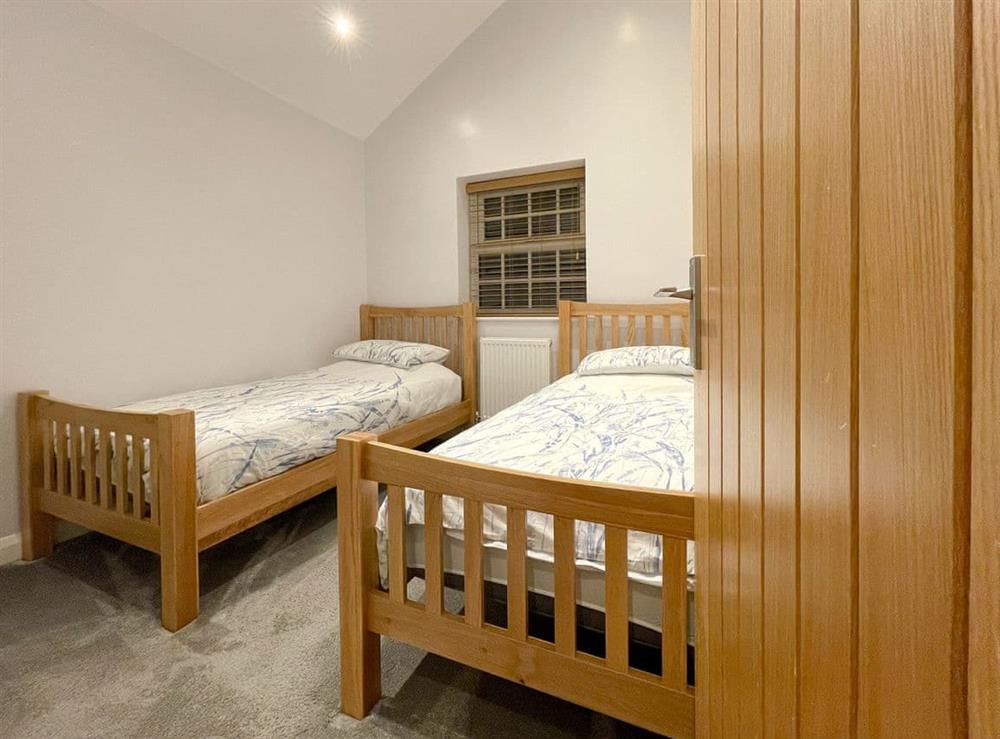 Twin bedroom at Pointer Cottage in Stalmine, near Poulton-le-Fylde, Lancashire