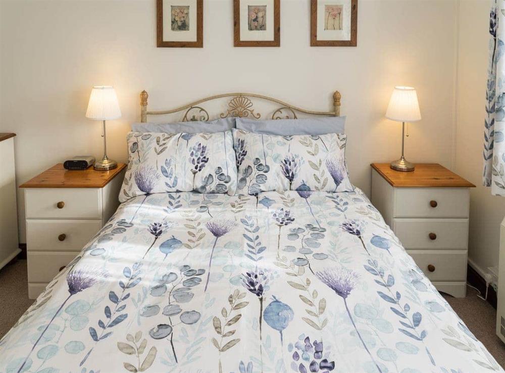 Comfortable double bedroom at Poirot Cottage in Lyme Regis, Dorset., Great Britain