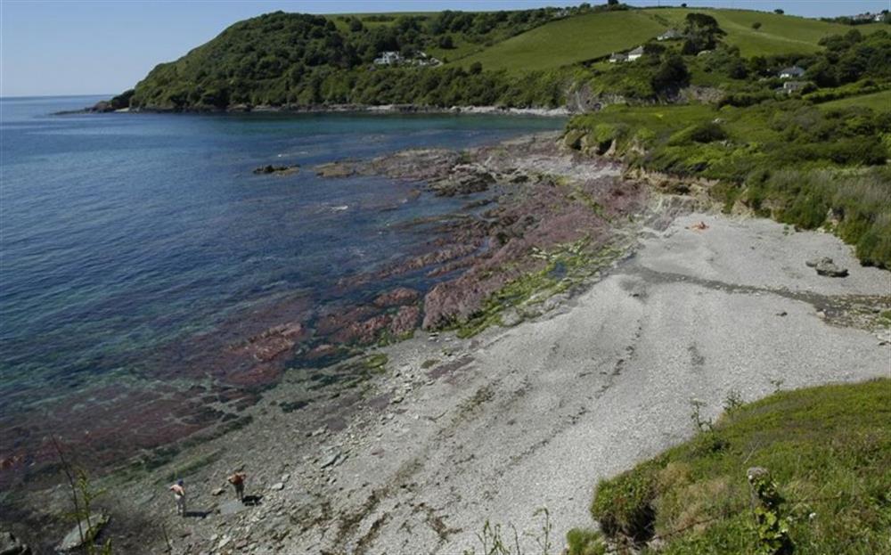 Talland Bay, a pleasant walk over the hill from Polperro at Pol Haven in Polperro