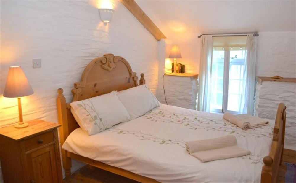 The attic double bedroom at Pol Haven in Polperro