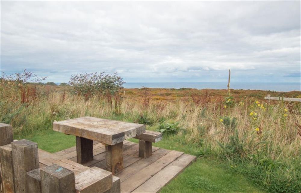 Additional bench seating to further take in the views at Polberro Cottage, St Agnes