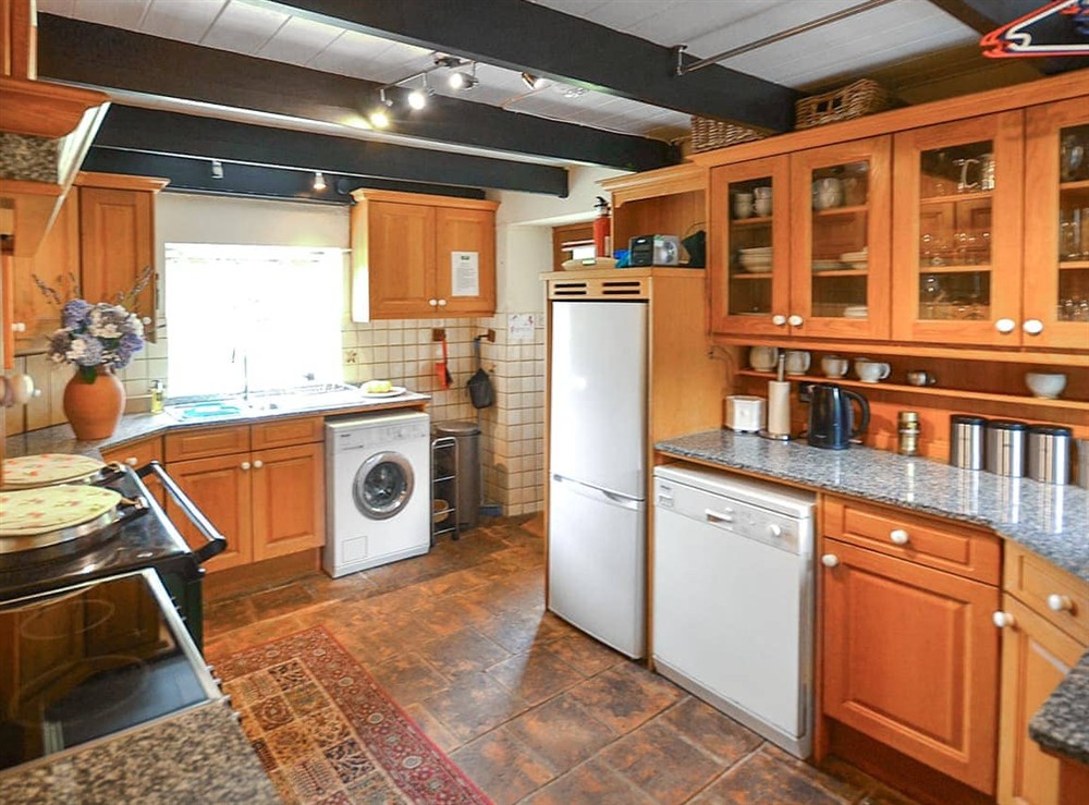 Kitchen at Polcreek Cottage in Veryan, Cornwall
