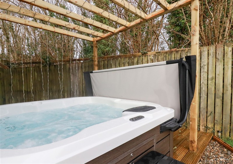 The hot tub at Poldam, St Austell