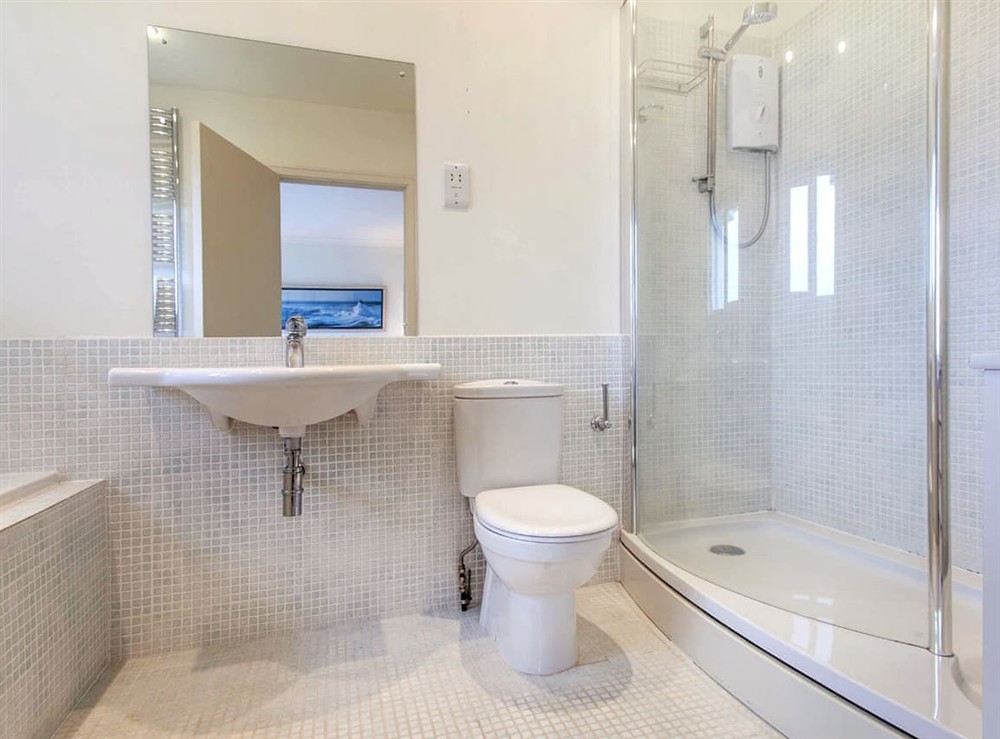 Bathroom at Poldhu in St Mawes, Cornwall