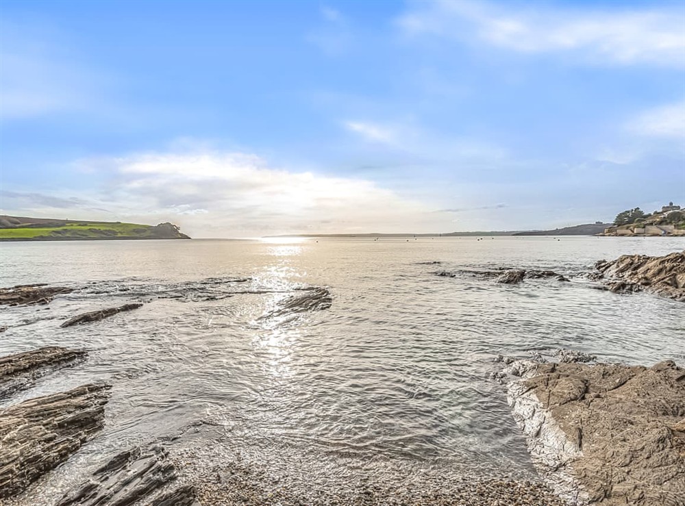 Beach at Poldhu in St Mawes, Cornwall