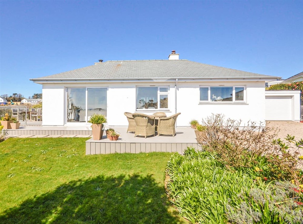 Outdoor area at Poldhu in St Mawes, Cornwall