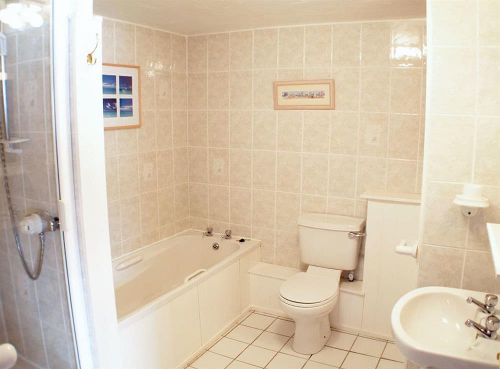 Bathroom at Threpney Cottage, 