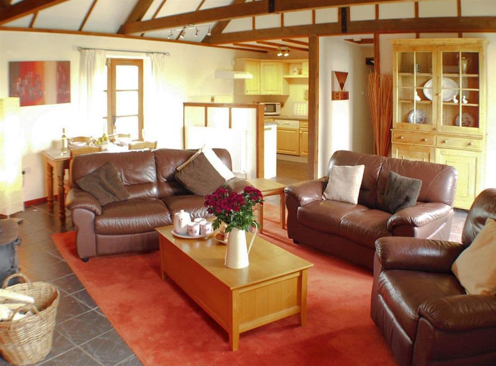 Living area at Waggoners Cottage, 