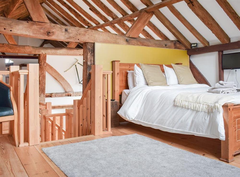 Double bedroom at Polecat Barn in Plumpton Green, East Sussex