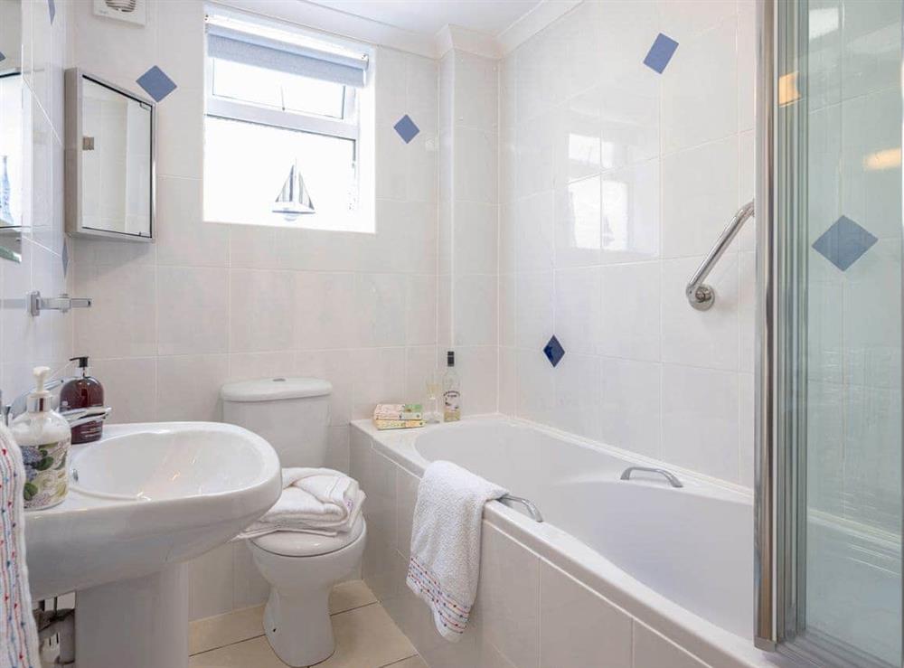 Bathroom at Polgew Apartment in Marazion, Cornwall., Great Britain