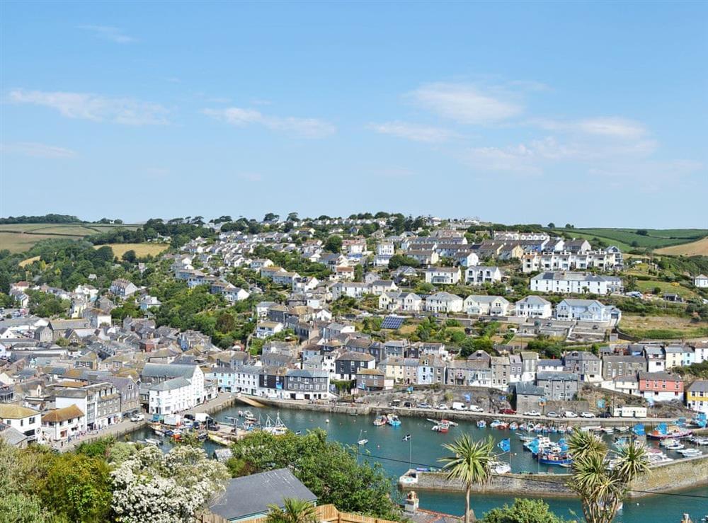 Spectacular views directly over Mevagissey Harbour at Lowenna, 