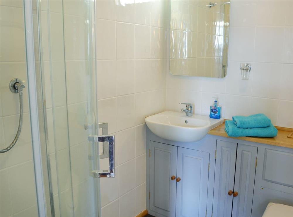 En-suite with shower cubicle at Sowenna, 