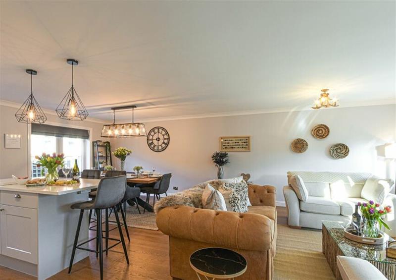 Relax in the living area at Polished Pebble, Beadnell