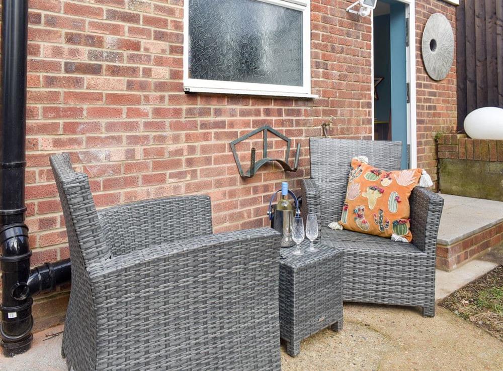 Outdoor area at Pollys Place in Freshwater, Isle of Wight