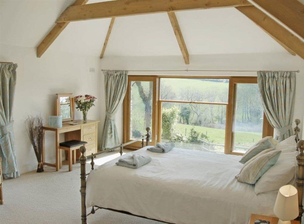 Double bedroom at Polmear Barn in Tregoodwell, Camelford, Cornwall., Great Britain
