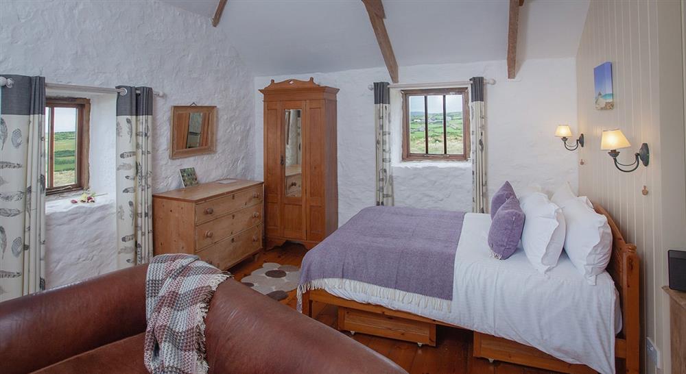 The sleeping area at Polmina Cottage in Penzance, Cornwall