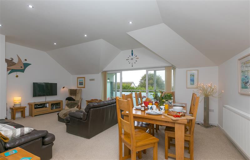 The living area at Polmoor, Carbis Bay