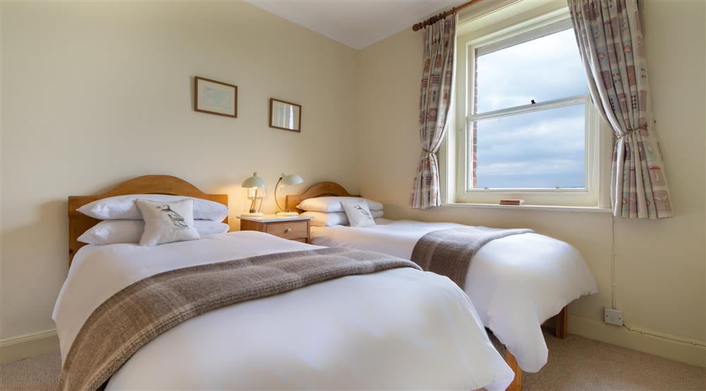 The twin bedroom at Pomone in Totland Bay, Isle Of Wight