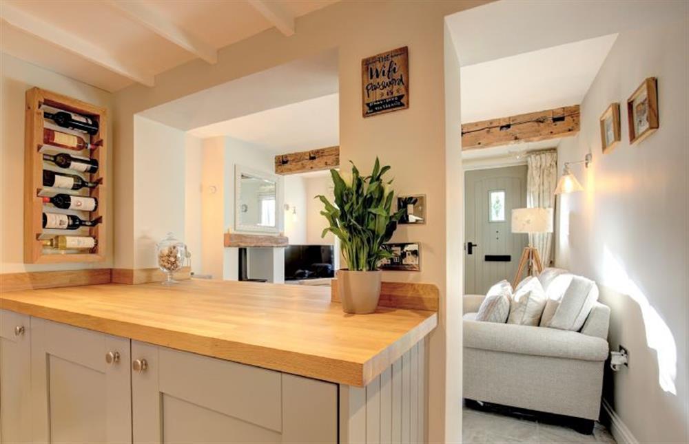 Ground floor: Kitchen looking into sitting room at Pond Cottage, Docking near Kings Lynn