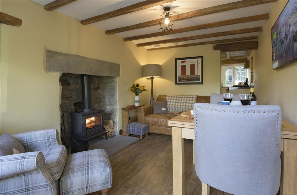Enter into the warm and comfortable sitting room at Pond Cottage, West Witton, Leyburn, North Yorkshire