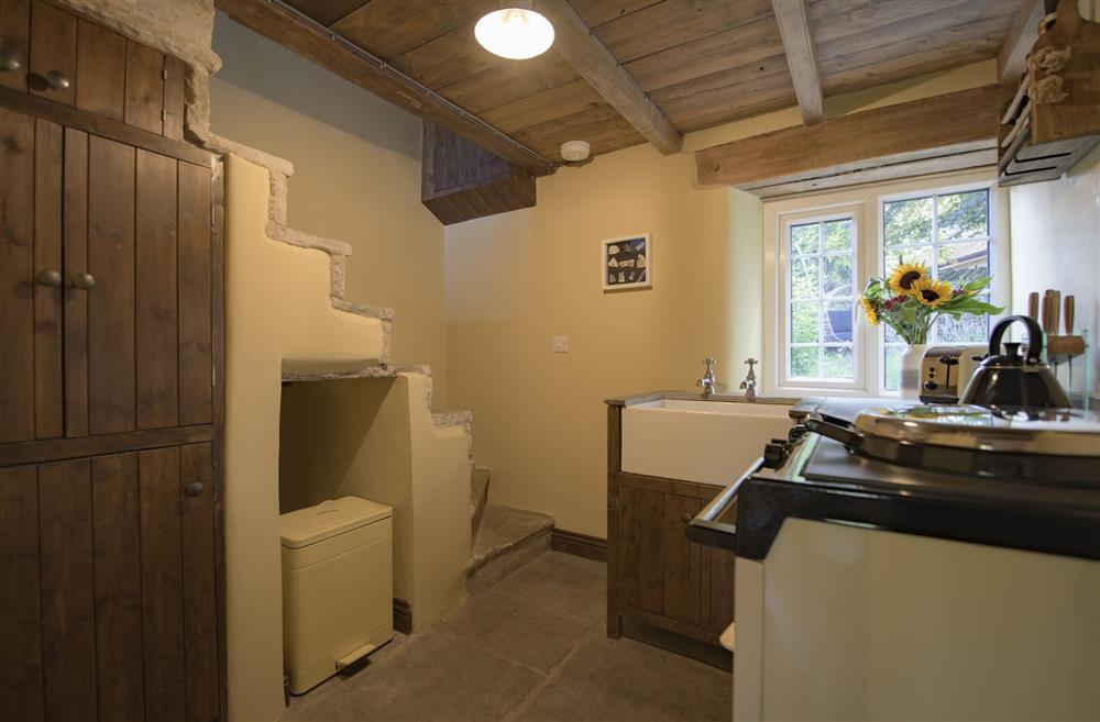Small but perfectly formed cottage kitchen at Pond Cottage, West Witton, Leyburn, North Yorkshire