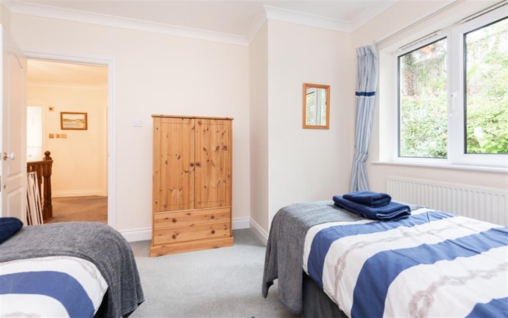 Another look at the twin bedroom  at Pond House in Bigbury-On-Sea