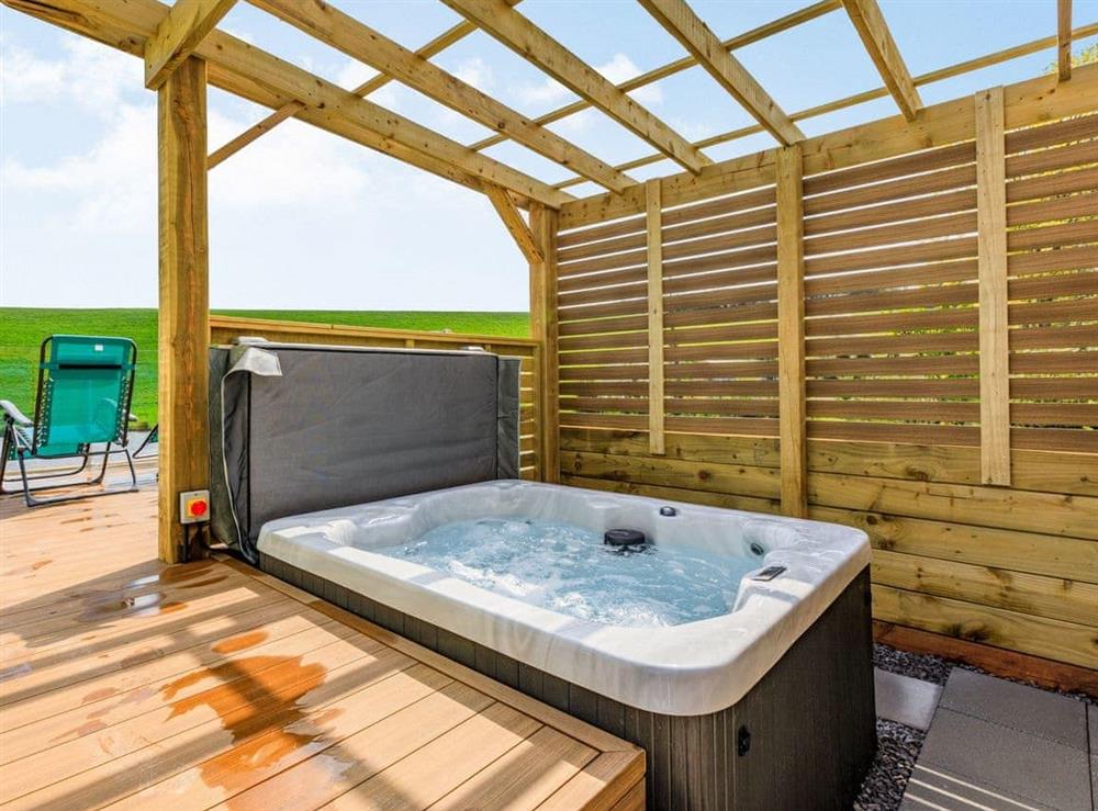 Hot tub at Goosedown Lodge, 