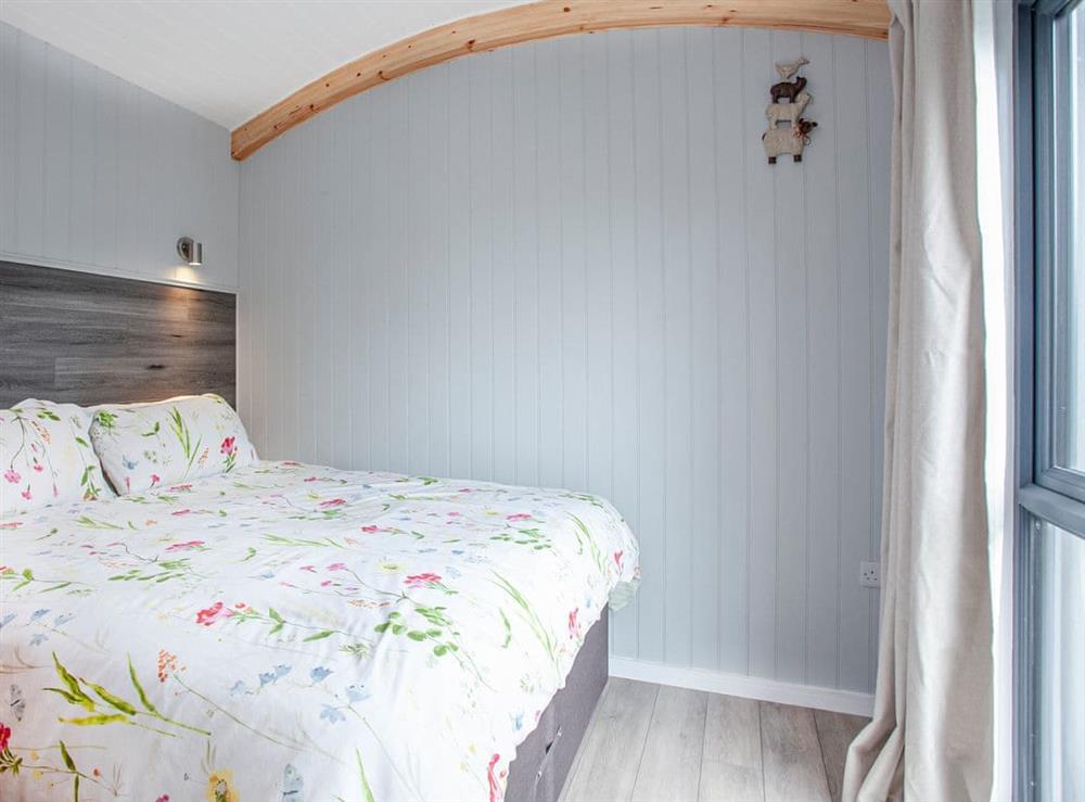 Double bedroom at Moor Hen Shepherd Hut, 