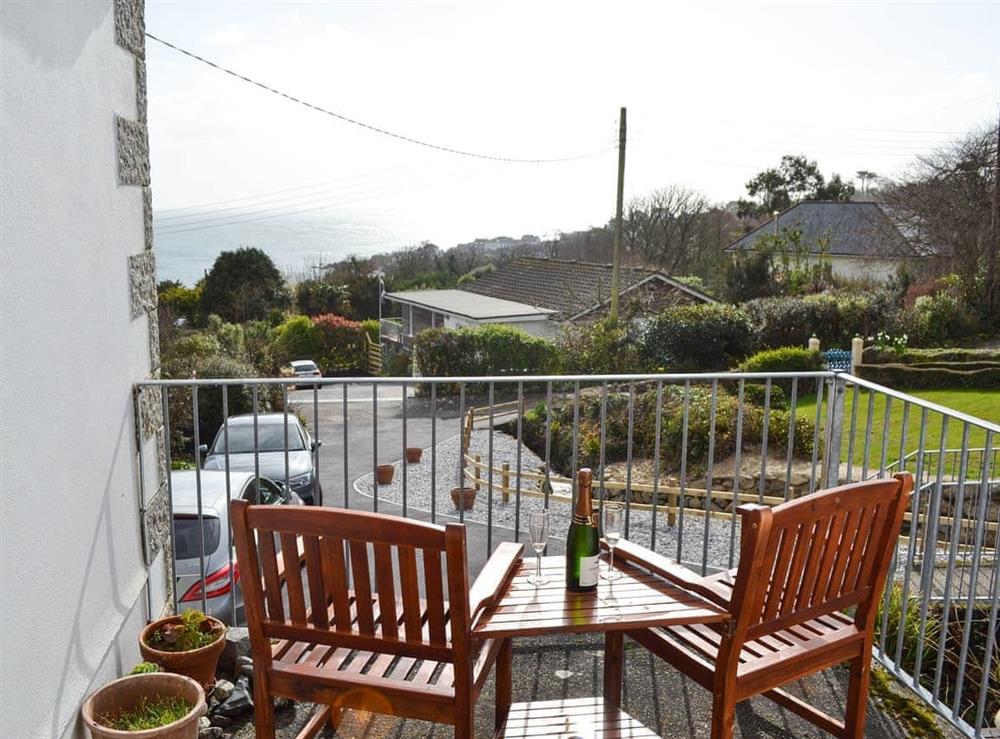 Sitting out area at Ponsgwedhen in Coverack, near Helston, Cornwall