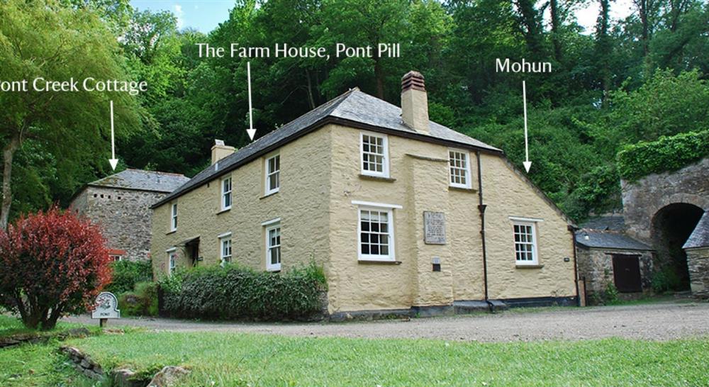 The exterior of Mohun, Pont Pill, Cornwall at Pont Creek Cottage in Lanteglos-by-fowey, Cornwall