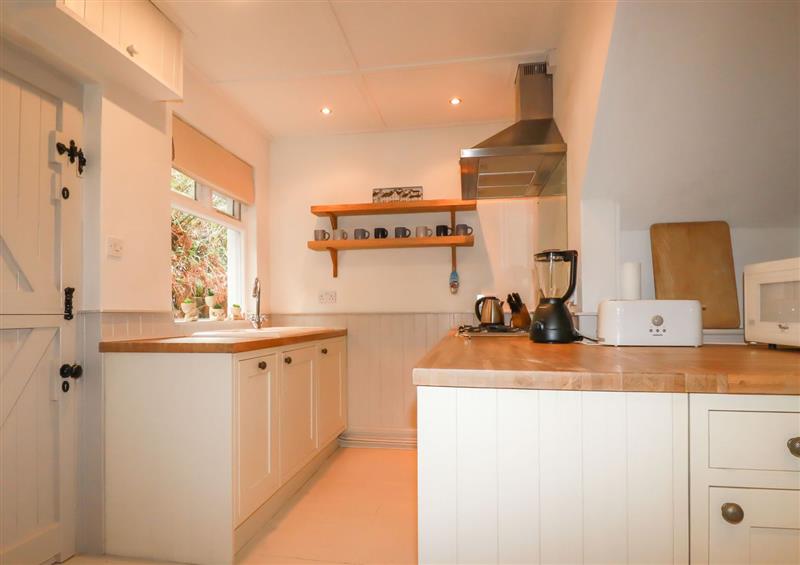 This is the kitchen at Poppins Cottage, Looe
