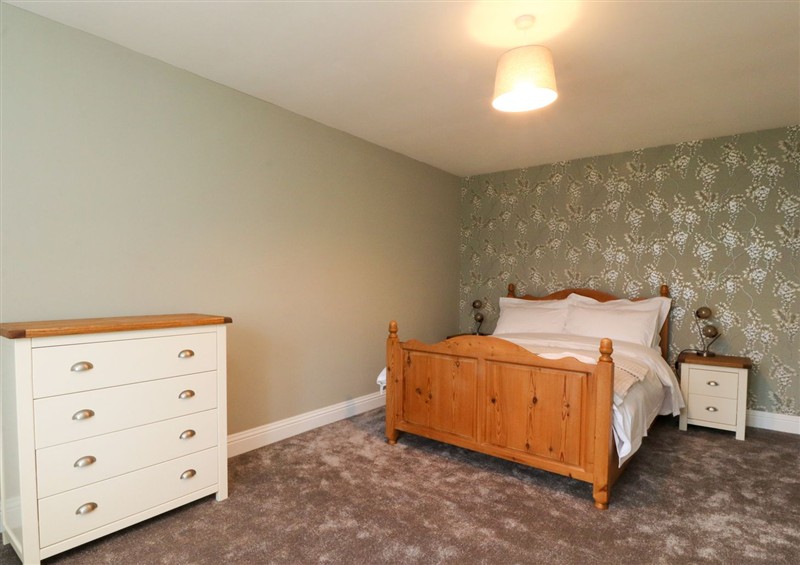 One of the 3 bedrooms at Popples Barn, near Hebden Bridge